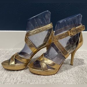 Michael Kors gold heels